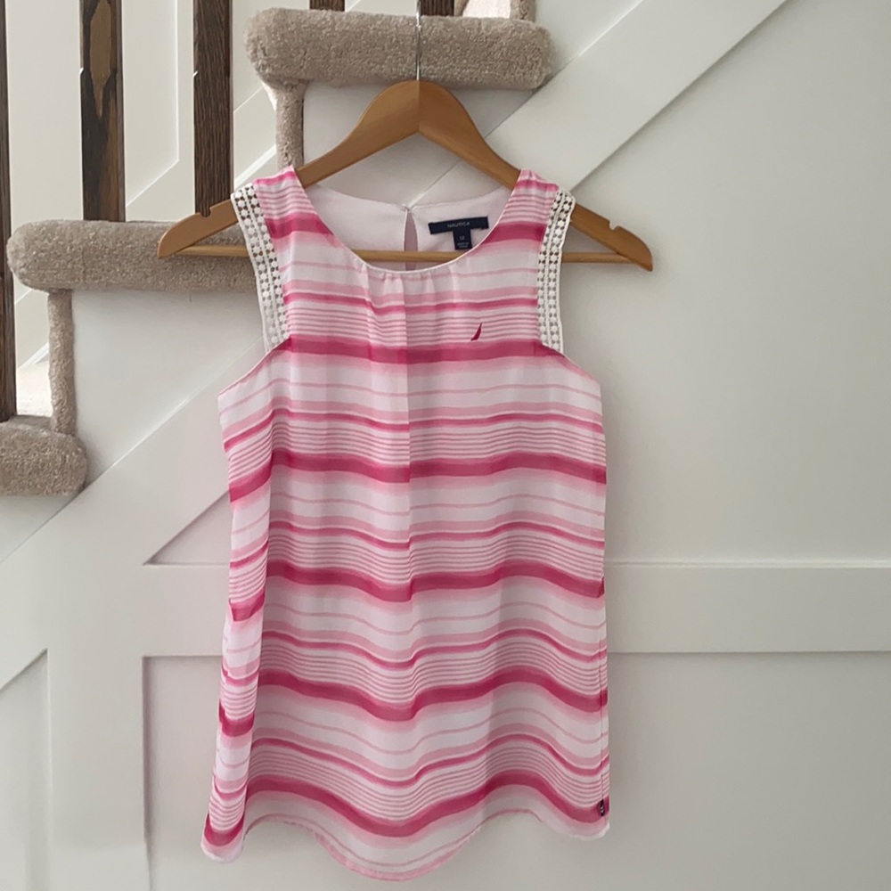 Nautica girls size 12 sleeveless tank top shirt